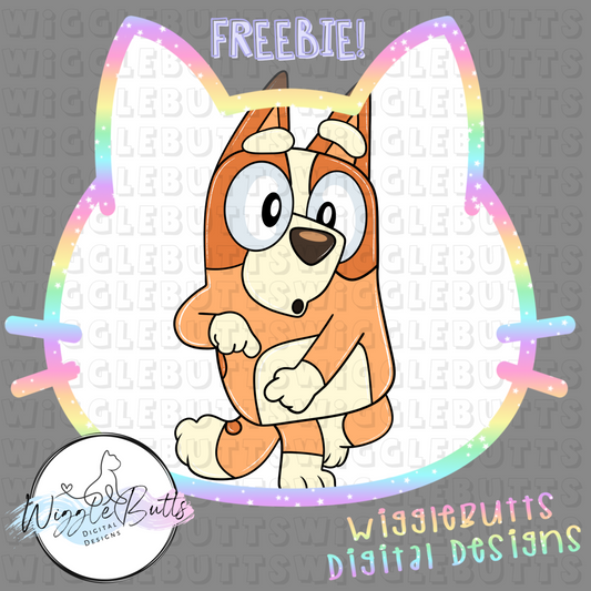 Blue Dog Puppies ClipArt Piece