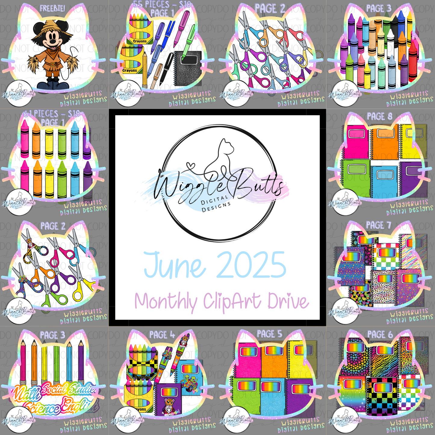 June 2025 Regular Monthly ClipArt Drive