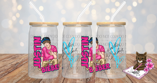 Pop Star 16oz Cup/Jar Wrap PNG Design