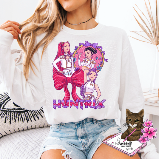 Anime Hunter Girls Spring PNG Design