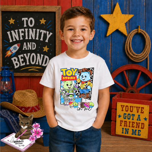 Toys Number 5 Cowboy Retro Bears PNG Design
