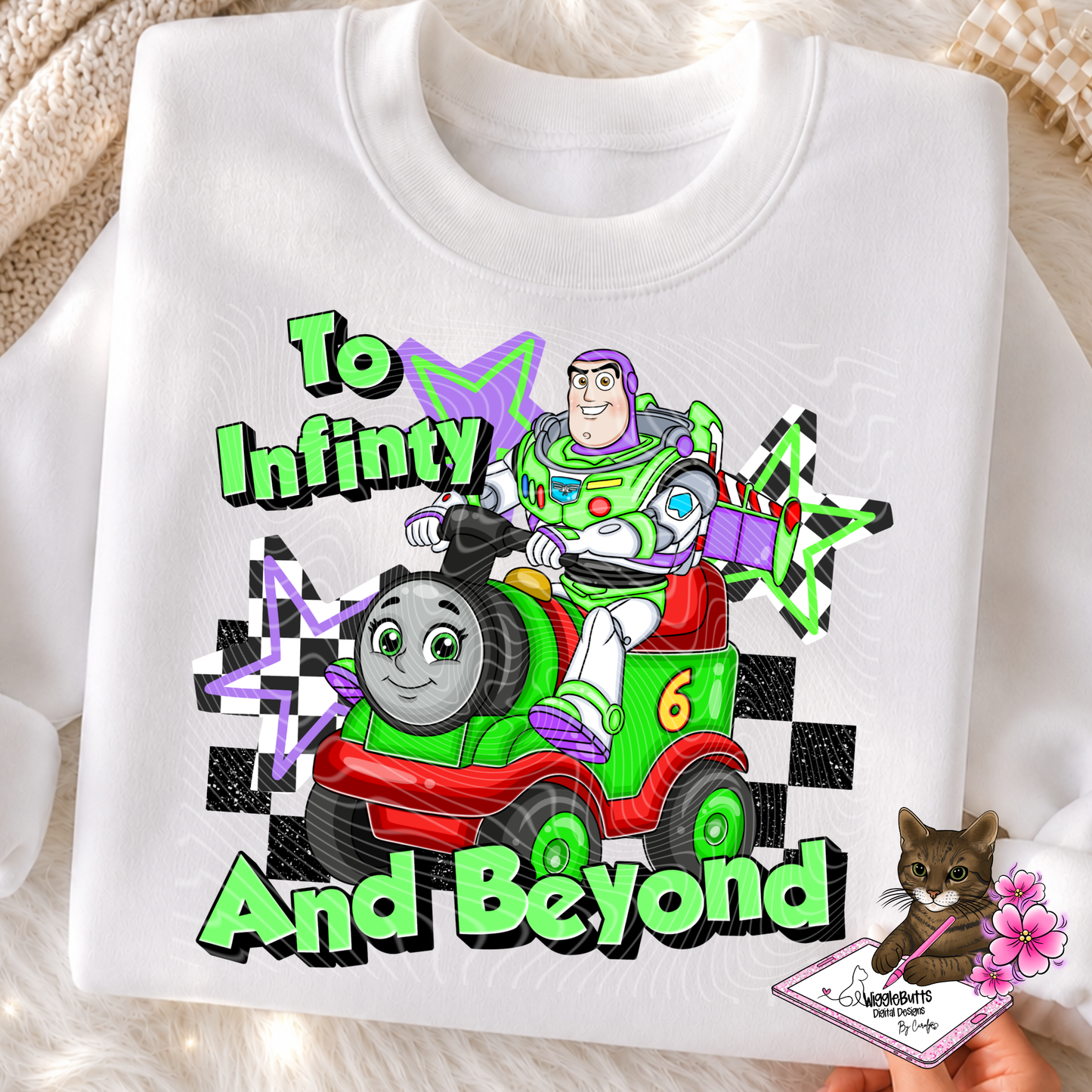 Toys Number 5 Train Mashup Astronaut PNG Design