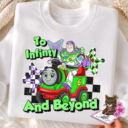Toys Number 5 Train Mashup Astronaut PNG Design