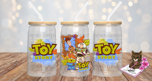 Toy Bugs 16oz Cup Jar PNG Wrap Design