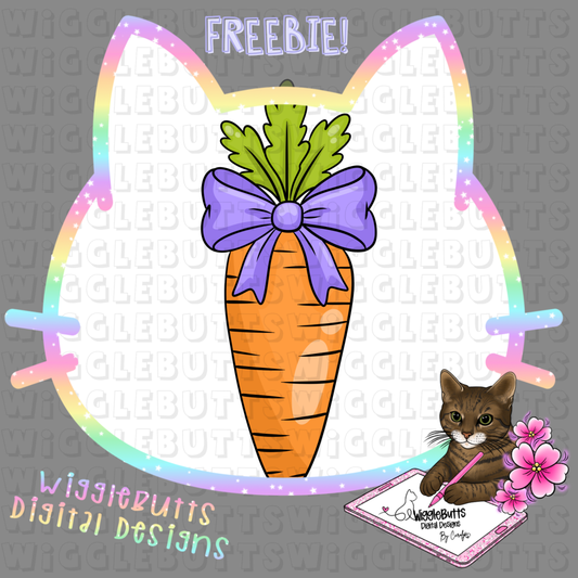 Easter Carrot ClipArt Piece