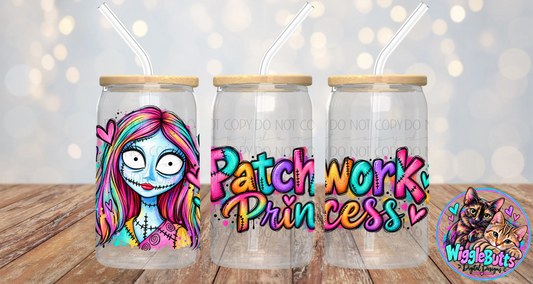 Halloween Christmas Skeleton 16oz Cup/Jar Wrap PNG Design