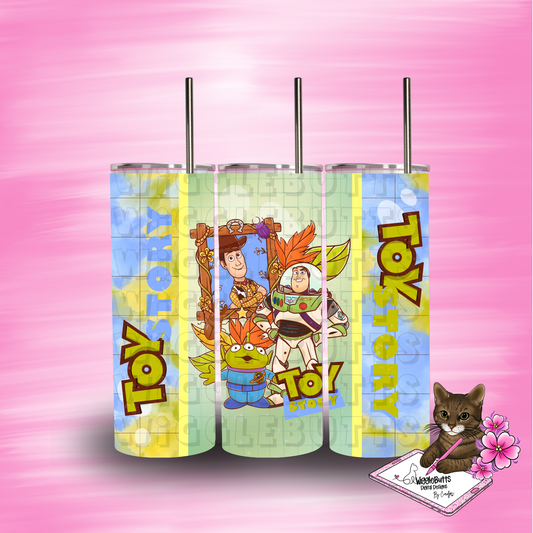 Toy Bugs 20oz Tumbler Wrap PNG Design
