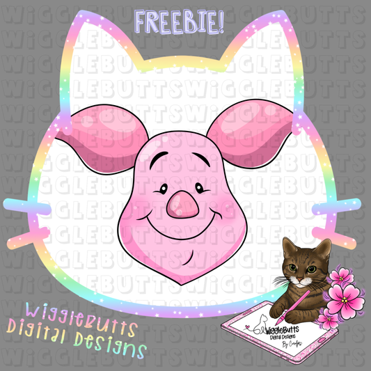 Honey Bear and Friends Pig ClipArt Piece
