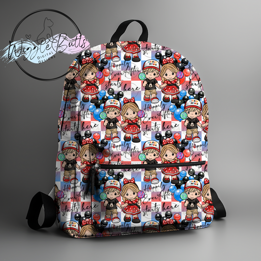 Precious Children Mouse and Friends Checkered Seamless File