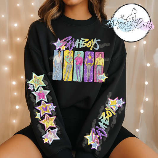 Anime Soda Boys PNG Design Bundle2