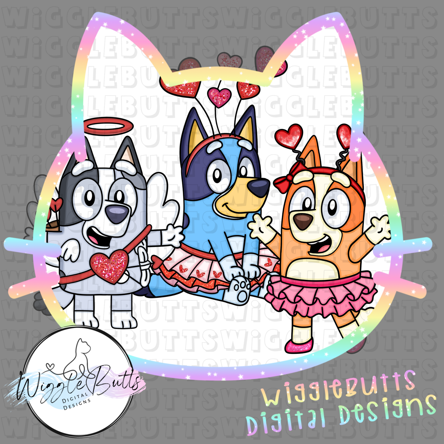 Blue Dog Puppies Valentine's Day Collab with RRDD