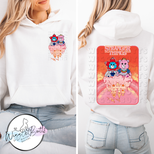 ST Strange Retro Bears PNG Design and Matching PNG Pocket Design