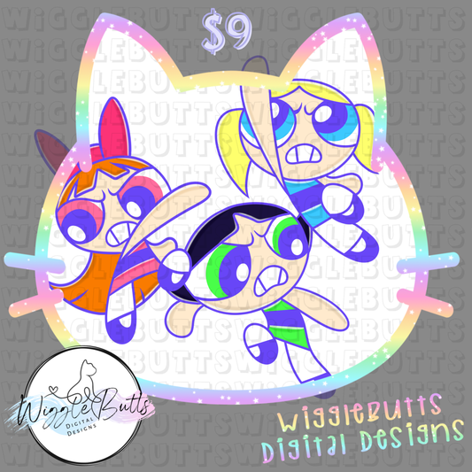 Retro PP Girls ClipArt Bundle