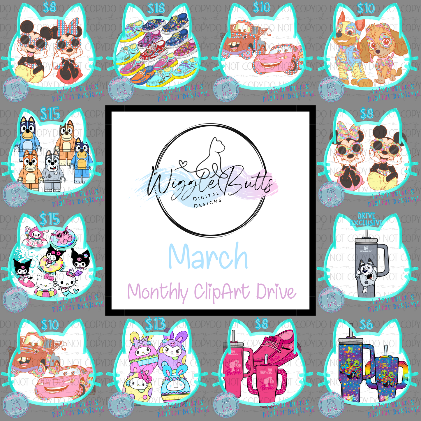 2025 Yearly Regular ClipArt Drive