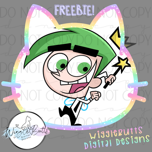 Green Fairy Parent ClipArt Piece