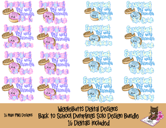 Back to School Squishing My Way Through Grade Levels Teacher Design Bundle