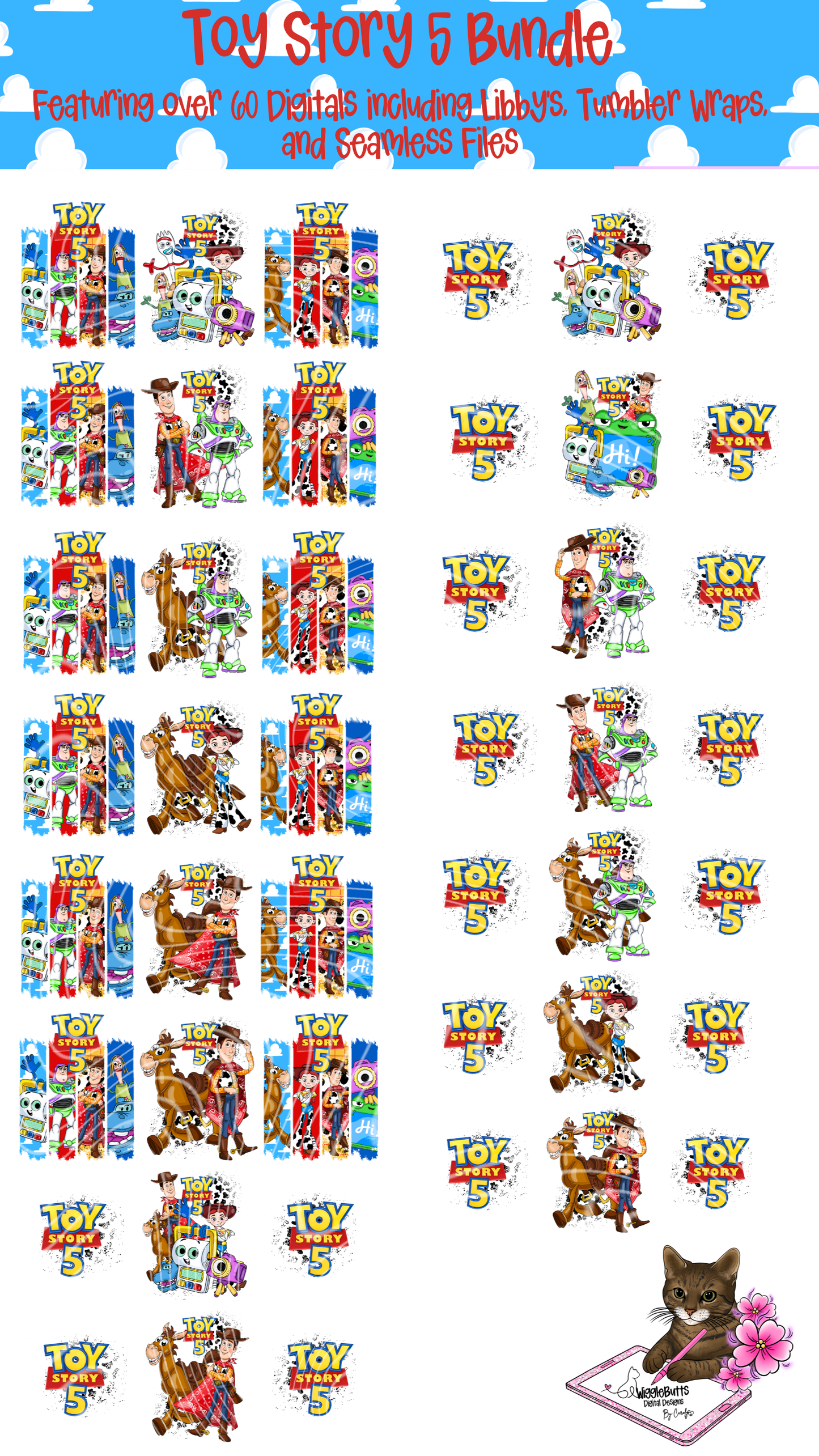Toys Number 5 Solo PNG Design Bundle