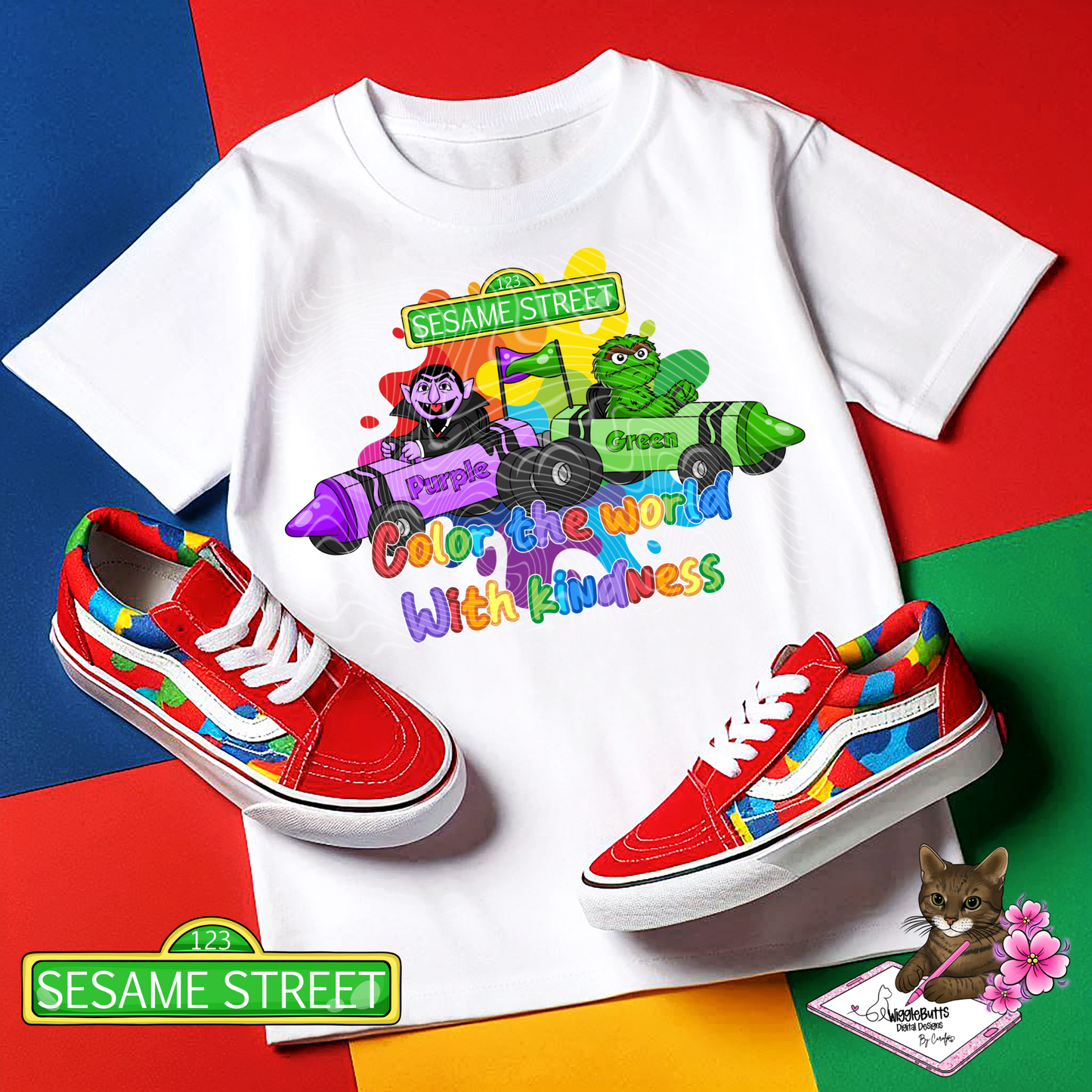 Old School Retro SS Street Kids Crayon Go Karts Solo Design Bundle