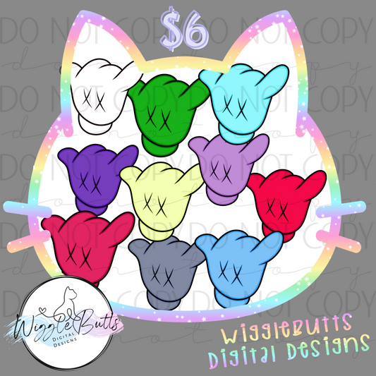 X Eyes Mouse Hands ClipArt Bundle