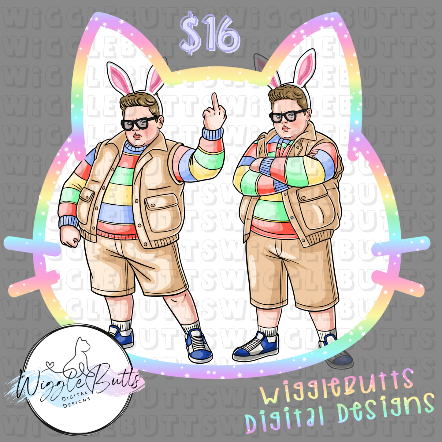 ST Strange DD Bunny Ears Easter Semi Exclusive ClipArt Bundle