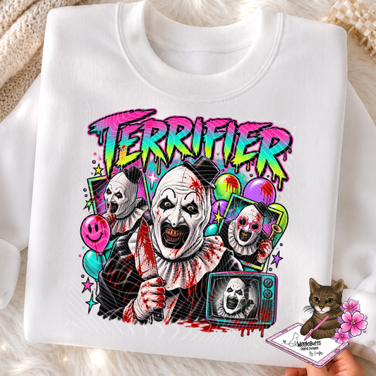 Horror Clown Halloween PNG Design