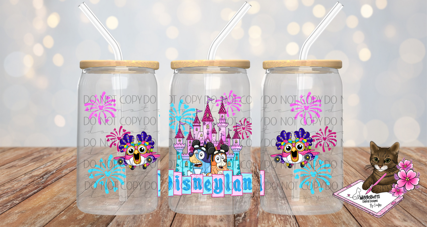 Blue Dog Puppies Goes to Castle Solo Design Bundle