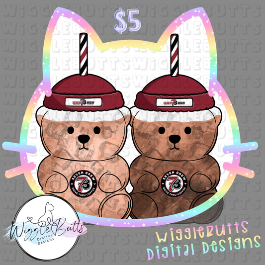 Coffee Bears 7 ClipArt Bundle