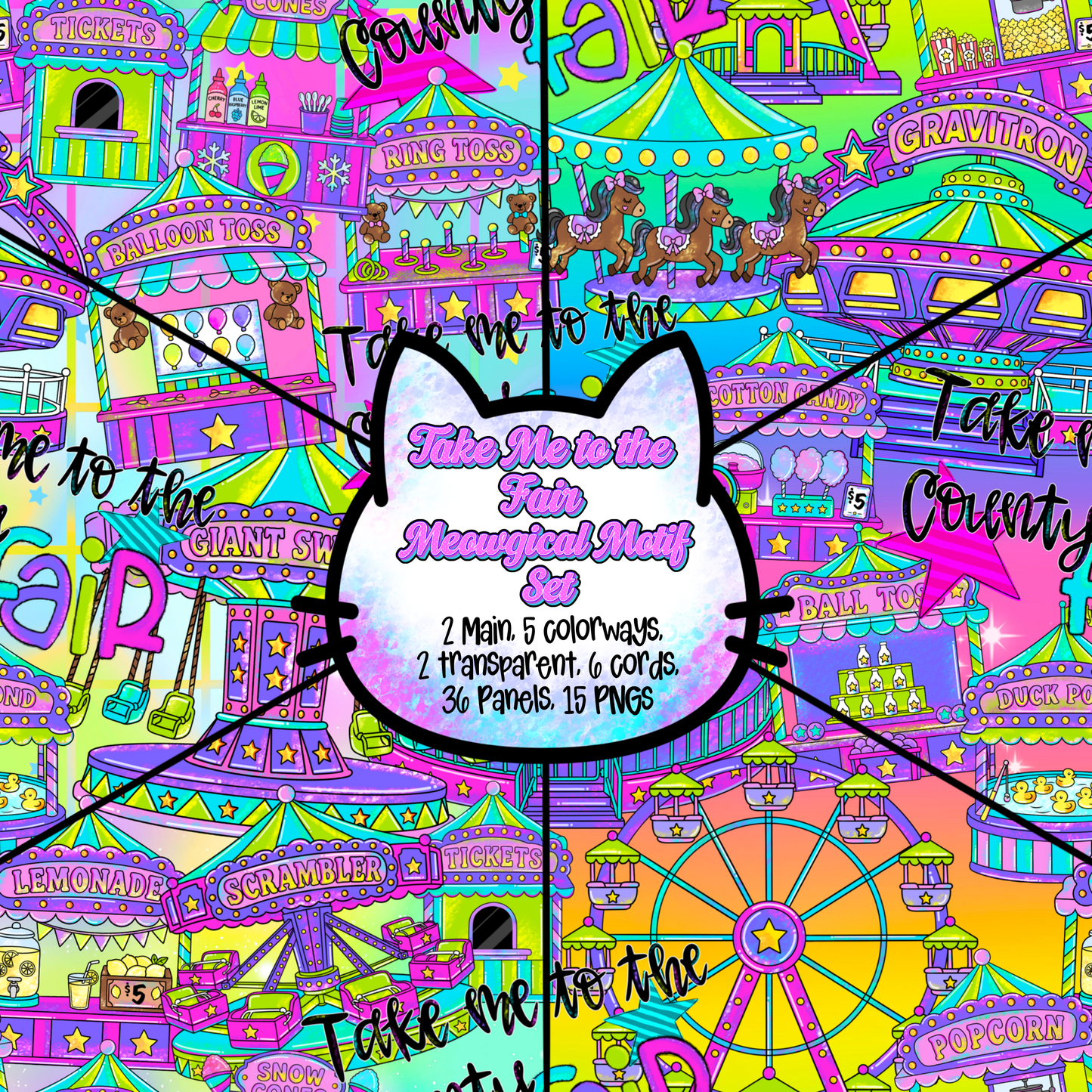 Take Me to the Fair Meowgical Motif Set