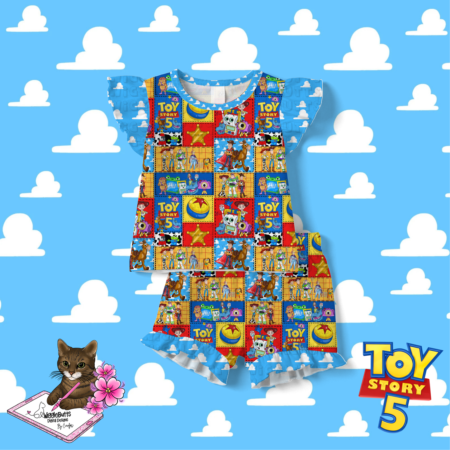 Toys Number 5 Solo PNG Design Bundle