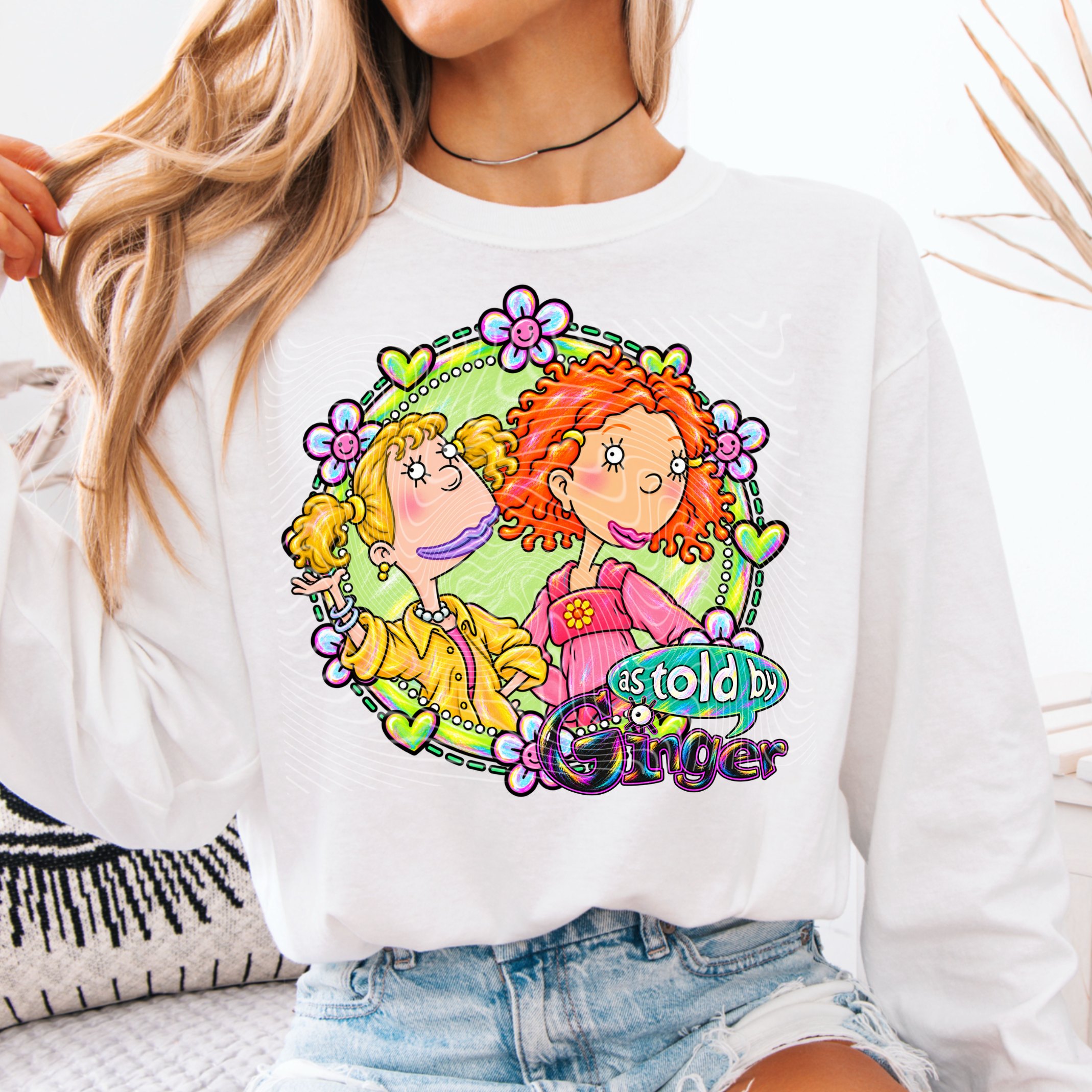 Red Hed Retro Old School Cartoon Girl PNG Design – Wigglebutts Digital ...