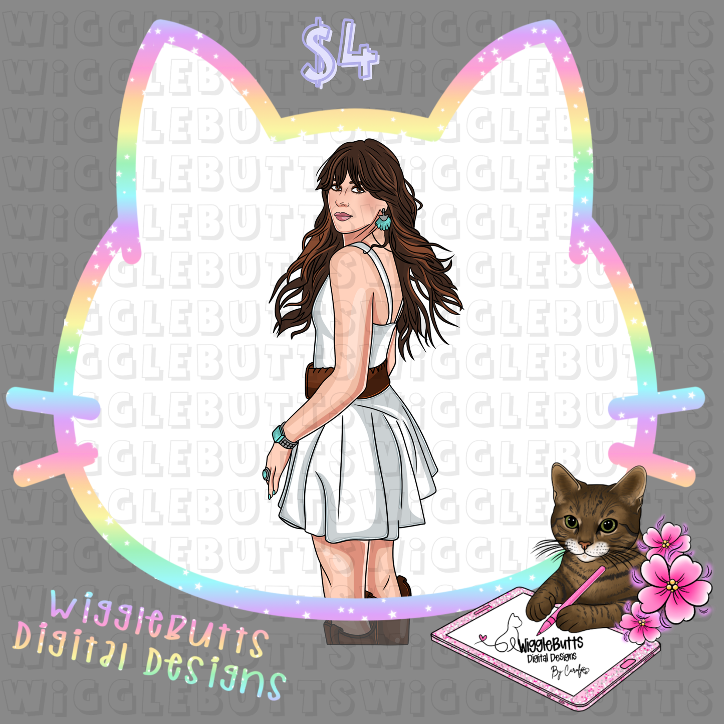 Country Star ClipArt Piece