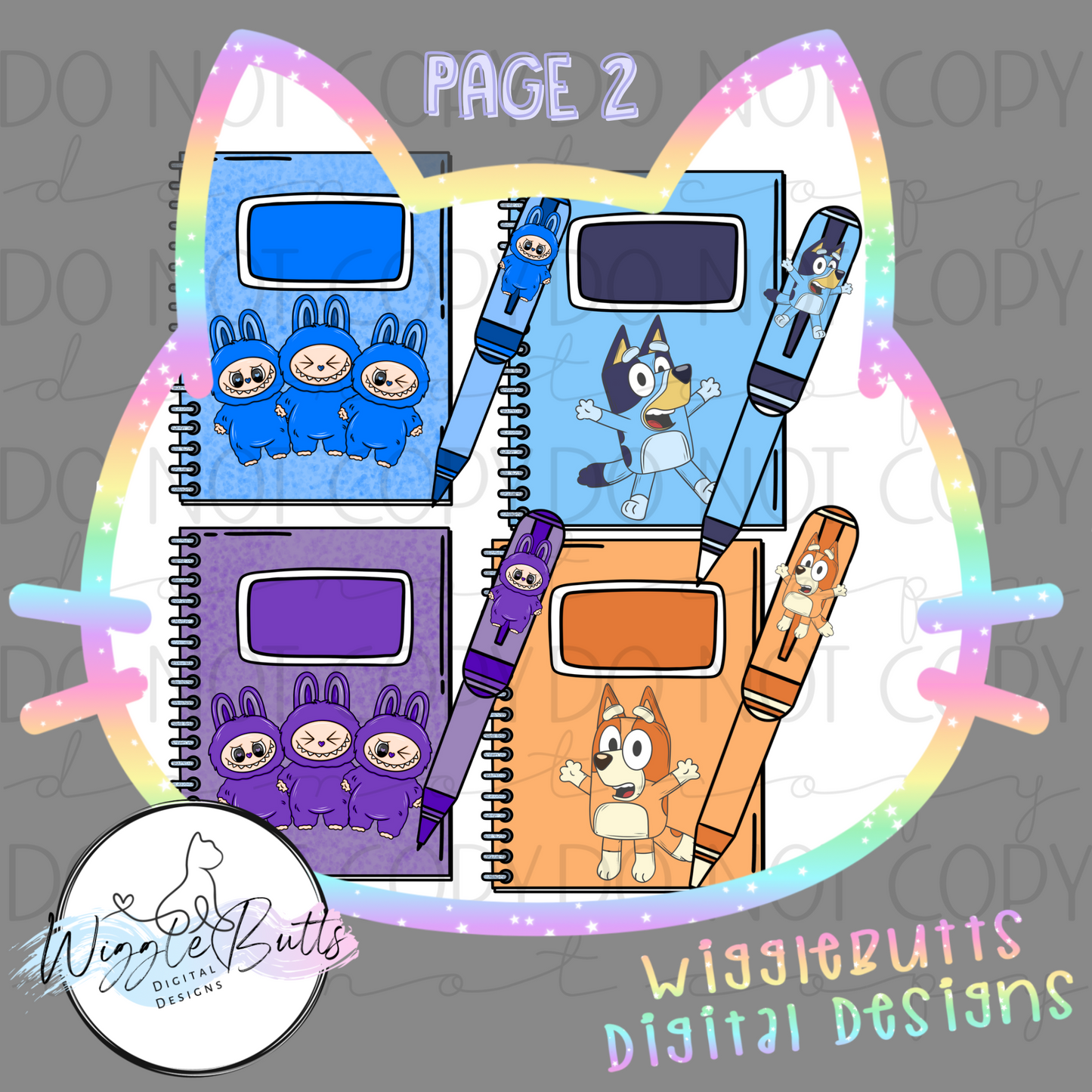 Character Back to School School Supply ClipArt Bundle