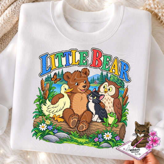 Retro Brown Bear PNG Design