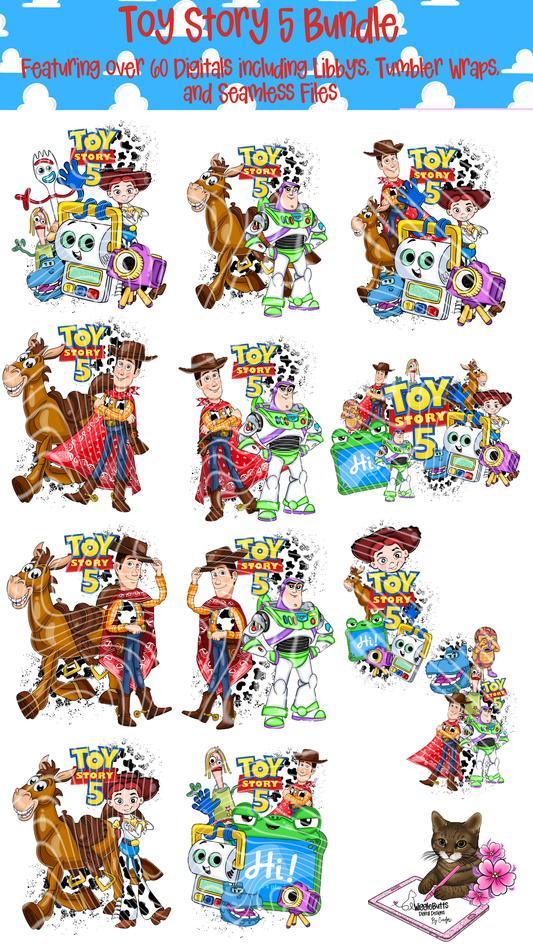 Toys Number 5 Solo PNG Design Bundle
