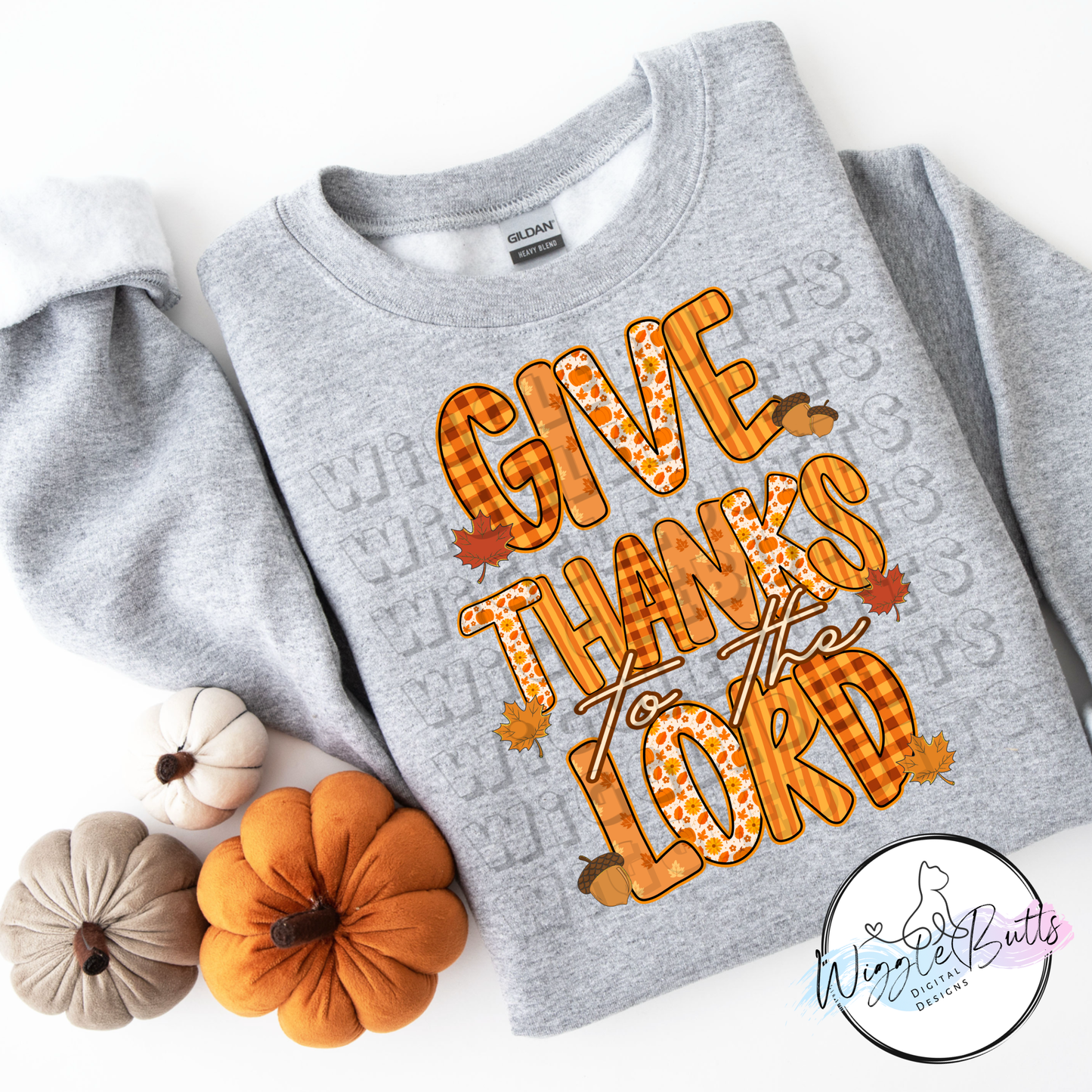 Give Thanks to the Lord Fall PNG Design