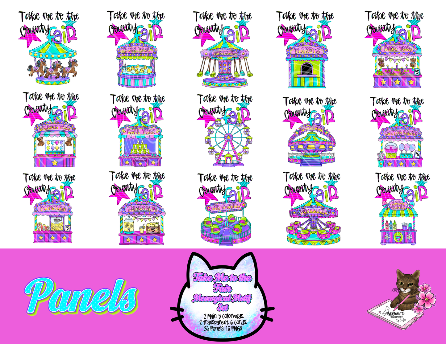 Take Me to the Fair Meowgical Motif Set