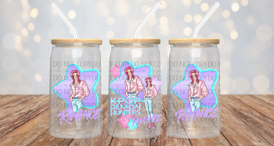 Anime Soda Boys Pink Hair 16oz Cup Wrap