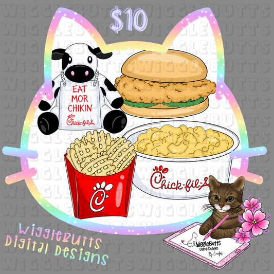 Chicken Restaurant Fast Food ClipArt Bundle