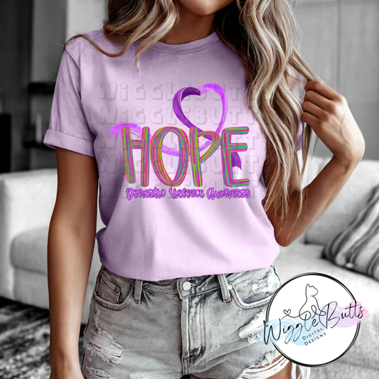 Domestic Violence Awareness Hope PNG Design
