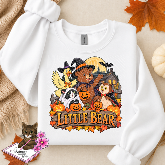 Old School Retro Bear Halloween PNG Design