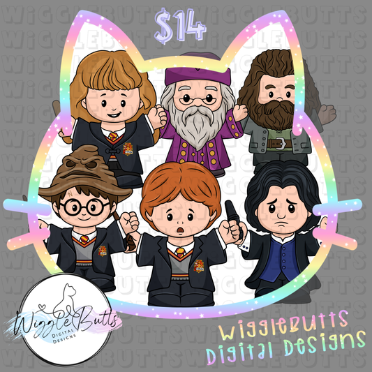 Little ones sorcerers wizards ClipArt Bundle