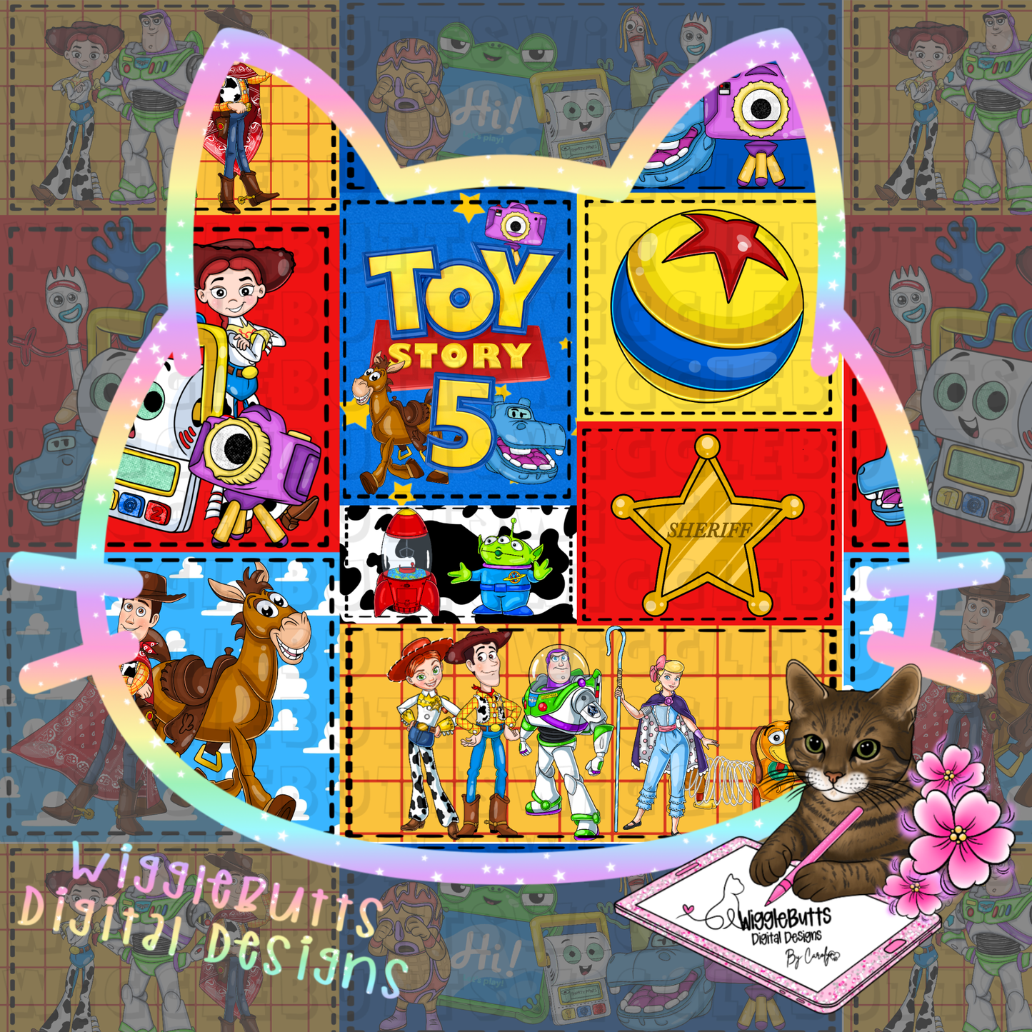 Toys Number 5 Solo PNG Design Bundle