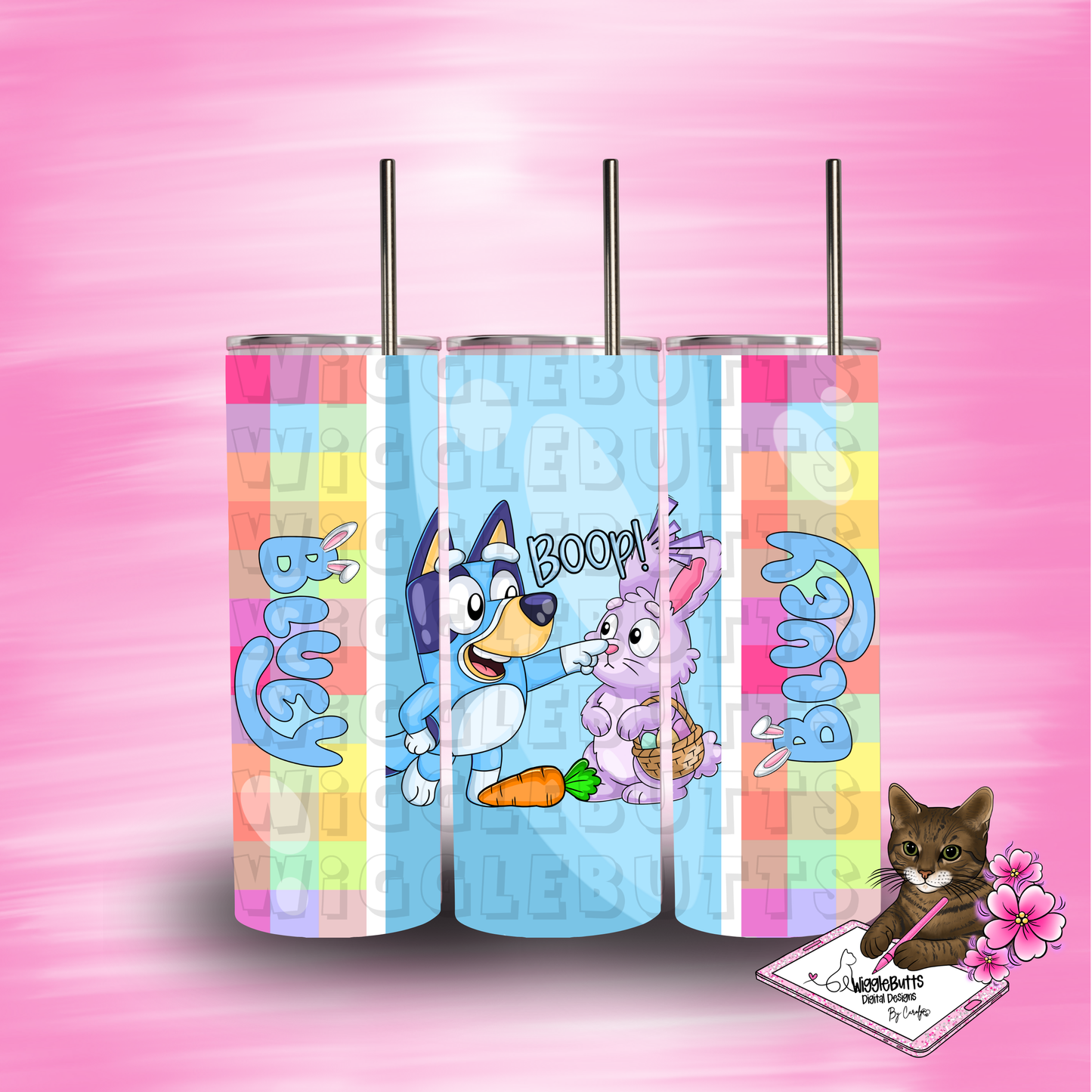 Blue Dog Easter Boop Solo PNG Design Bundle