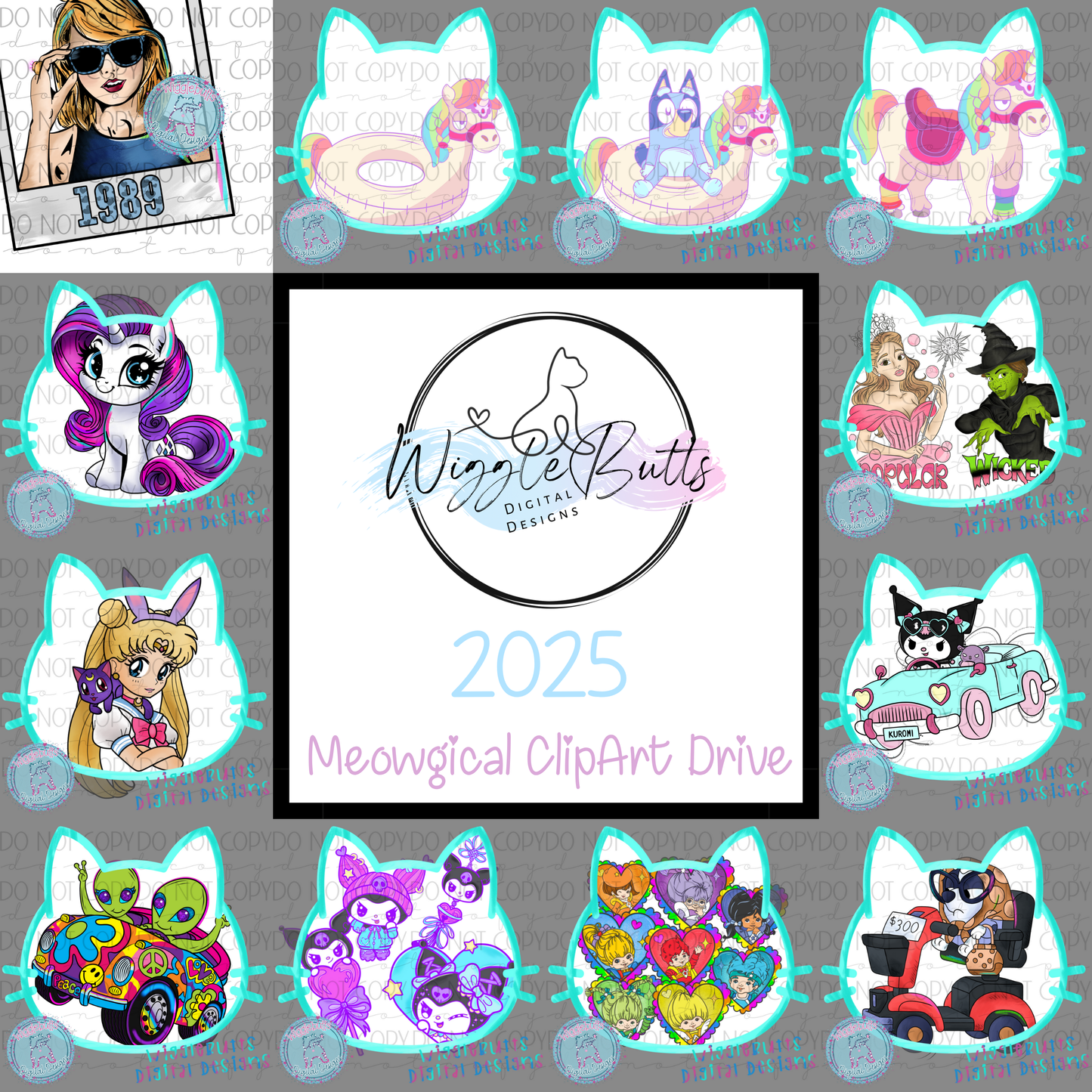 2025 Yearly Meowgical ClipArt Drive