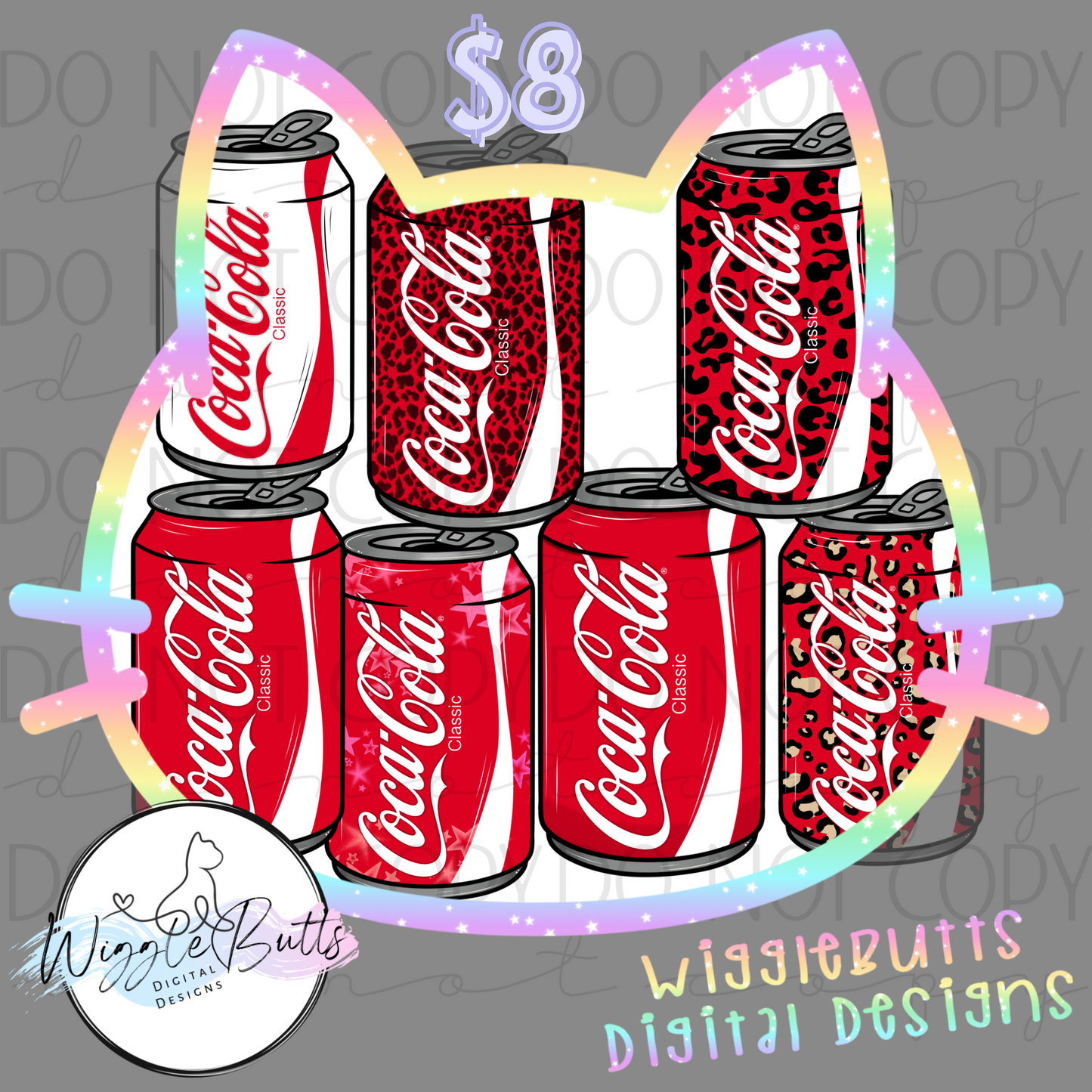 Boujee Soda Cans ClipArt Bundle